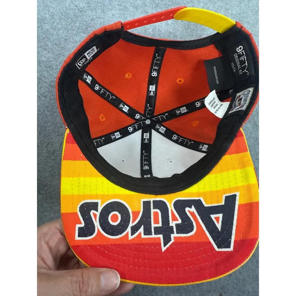 New Era Astros Youth Tequila Sunrise Snapback Hat